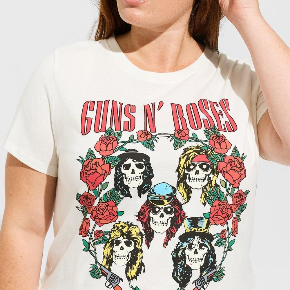 Torrid NWT Guns 'N Roses Classic Fit Cotton Crew Tee